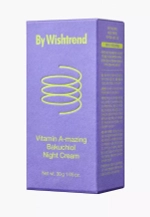 Крем для лица ночной ретинол и бакучиол By Wishtrend Vitamin A-mazing bakuchiol night cream 30 мл