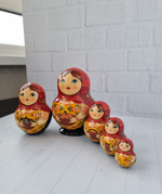 Матрёшка "с лесными дарами" пузатая 5мест