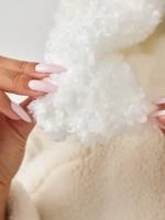 Капор зимний вязаный капюшон на флисе