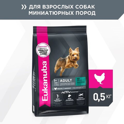 Корм для собак миниатюрных пород, Eukanuba Dog TOY ADULT