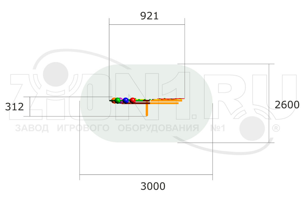 Игровая панель Жираф ИМ041 для детских площадок