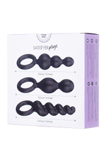 Набор чёрных анальных цепочек Satisfyer Plugs