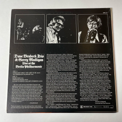 Винтажная виниловая пластинка LP Dave Brubeck Trio and Gerry Mulligan Live At The Berlin Philharmonic (Japan 1973) (No Obi)
