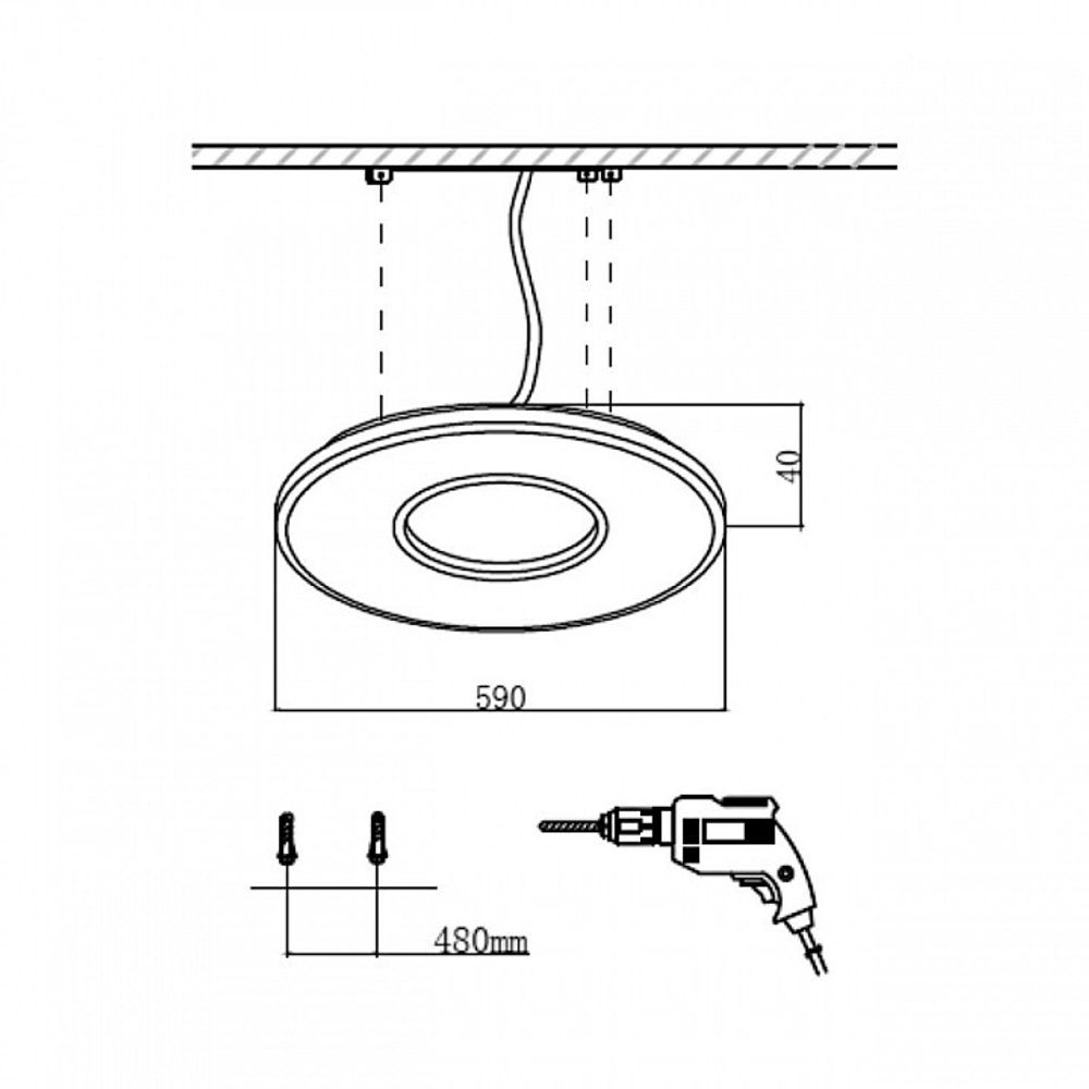 Накладной светильник Sonex Altair 7718/52L