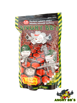 Шары Angry BB's 0,25 g (белые, 4000 шт, 1 кг, пакет)