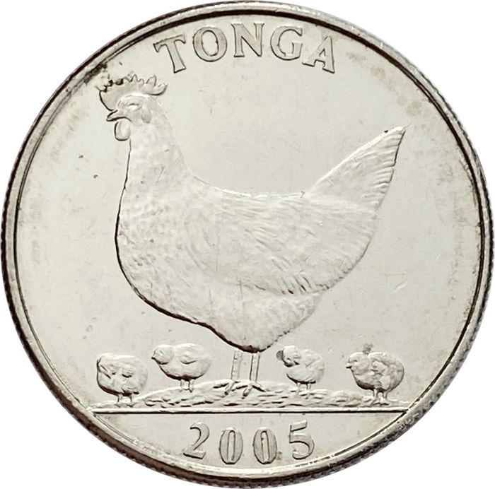 5 сенити 2005 Тонга