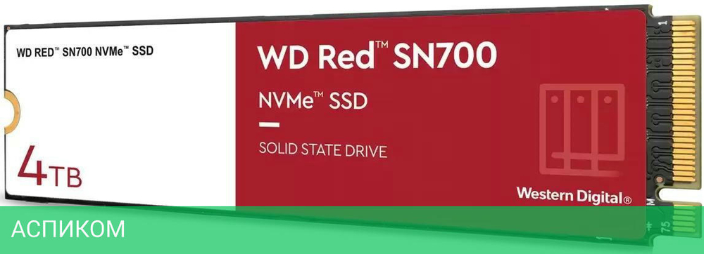 SSD диск WD Red SN700 4TB (WDS400T1R0C)