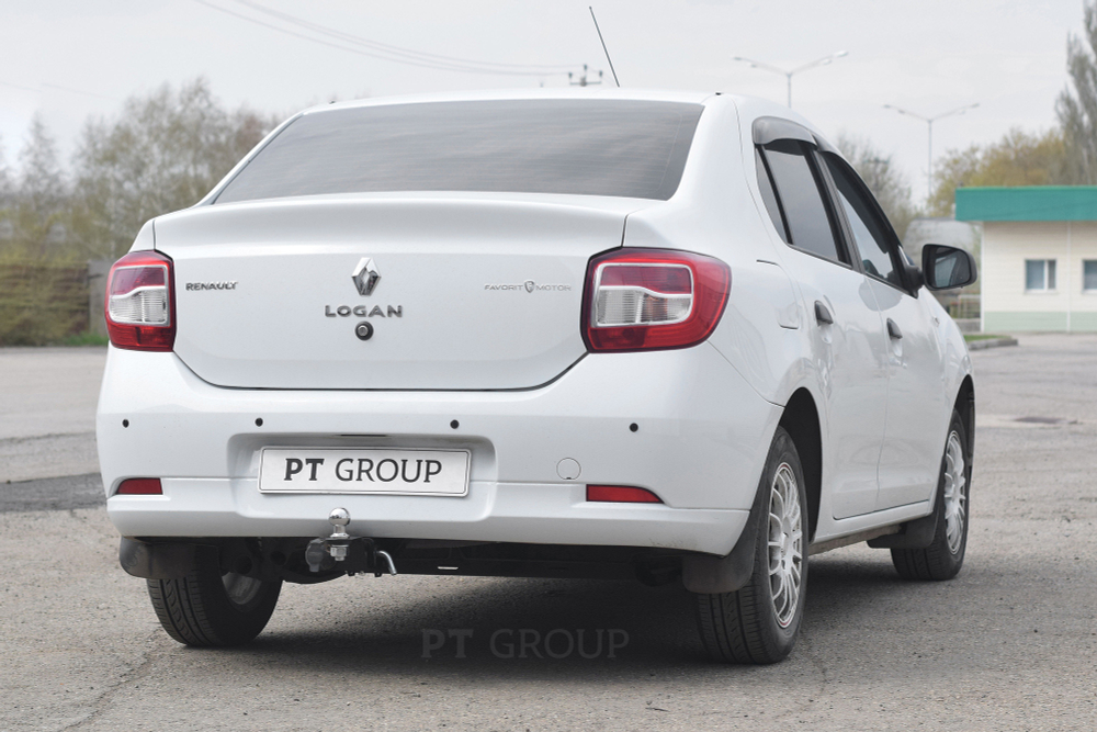 Фаркоп PT GROUP /съемный квадрат/ RENAULT Logan 2014-/ Logan Stepway 2018-(паспорт и сертификат в комплекте)(без электрики) арт.7031501