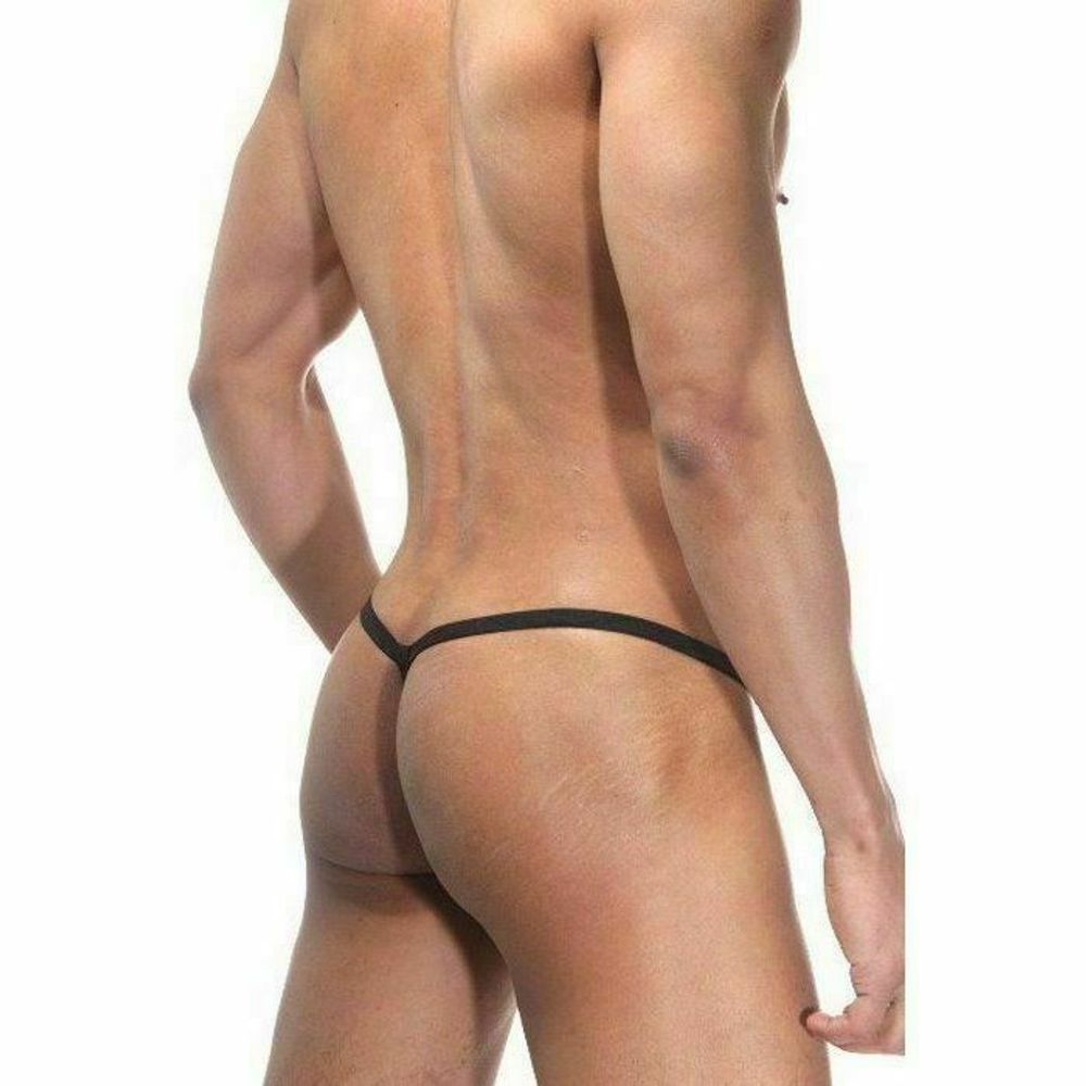 Мужские трусы стринги черные в сетку La Blinque LB15176