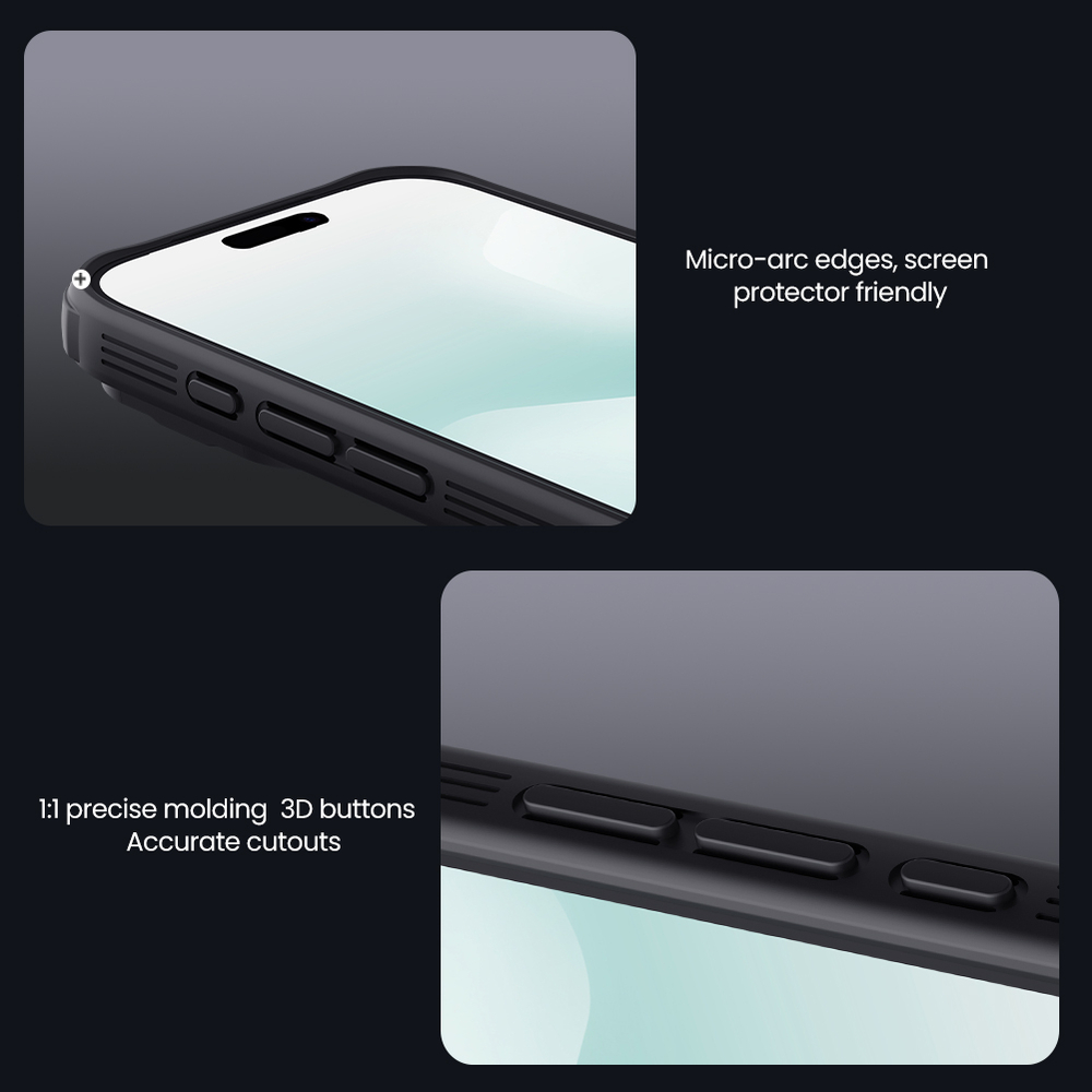 Чехол усиленный с двойной защитной шторкой для камеры от Nillkin на iPhone 17 Pro Max, серия CamShield Pro
