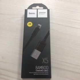 Кабель USB - Lightning (для iPhone) Hoco X5 (плоский) Черный