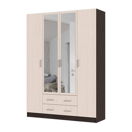 Гармония ШК 602 Шкаф 4х-дверный Венге / Дуб белфорт