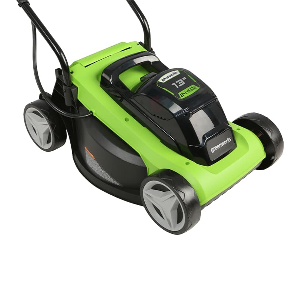 Газонокосилка аккумуляторная Greenworks 33 см GD24LM33K2 24.0В 1х2Ач ширина среза 33см h25-75мм V30л