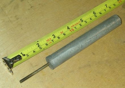 Магниевый анод для водонагревателя Ariston (Аристон) D=16, L=120, M4x40 65150813