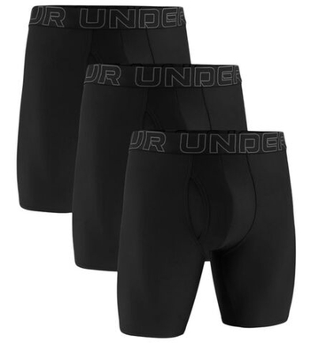 Мужские спортивные боксеры Under Armour Performance Tech 9in Boxerjock 3P - black