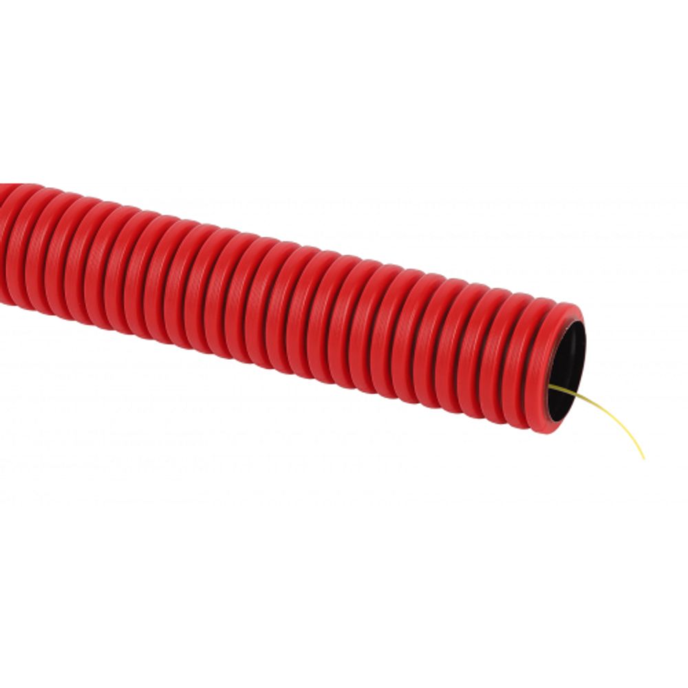 ЭРА Труба гофрированная двустенная ПНД (красная) d 50мм с зонд. 50м | Трубы гладкие и гофрированные