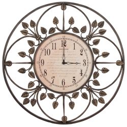 Часы настенные London Time большие Амбер