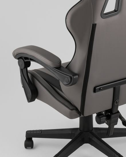 Кресло спортивное TopChairs Commander серо-черный