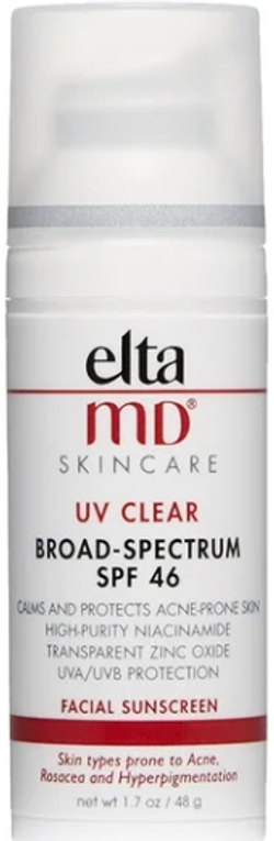 elta MD UV Clear Broad-Spectrum Tinted солнцезащитное cредство с оттенком SPF46 48г