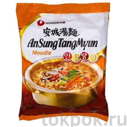 Лапша рамен овощная AnSung TanqMyun Nongshim, 125 гр