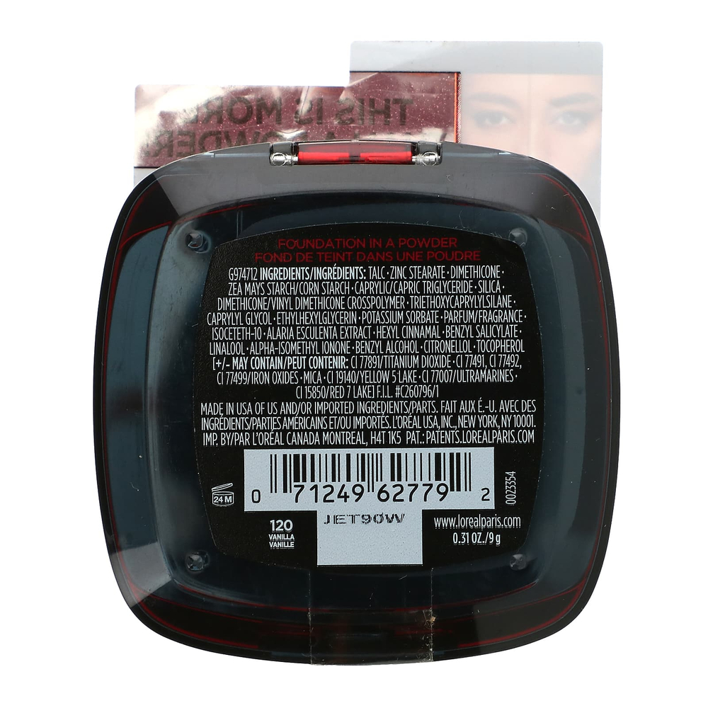 L'Oréal, Infallible 24H Fresh Wear, Тональный крем в порошке, 120 ваниль, 0,31 унции (9 г)