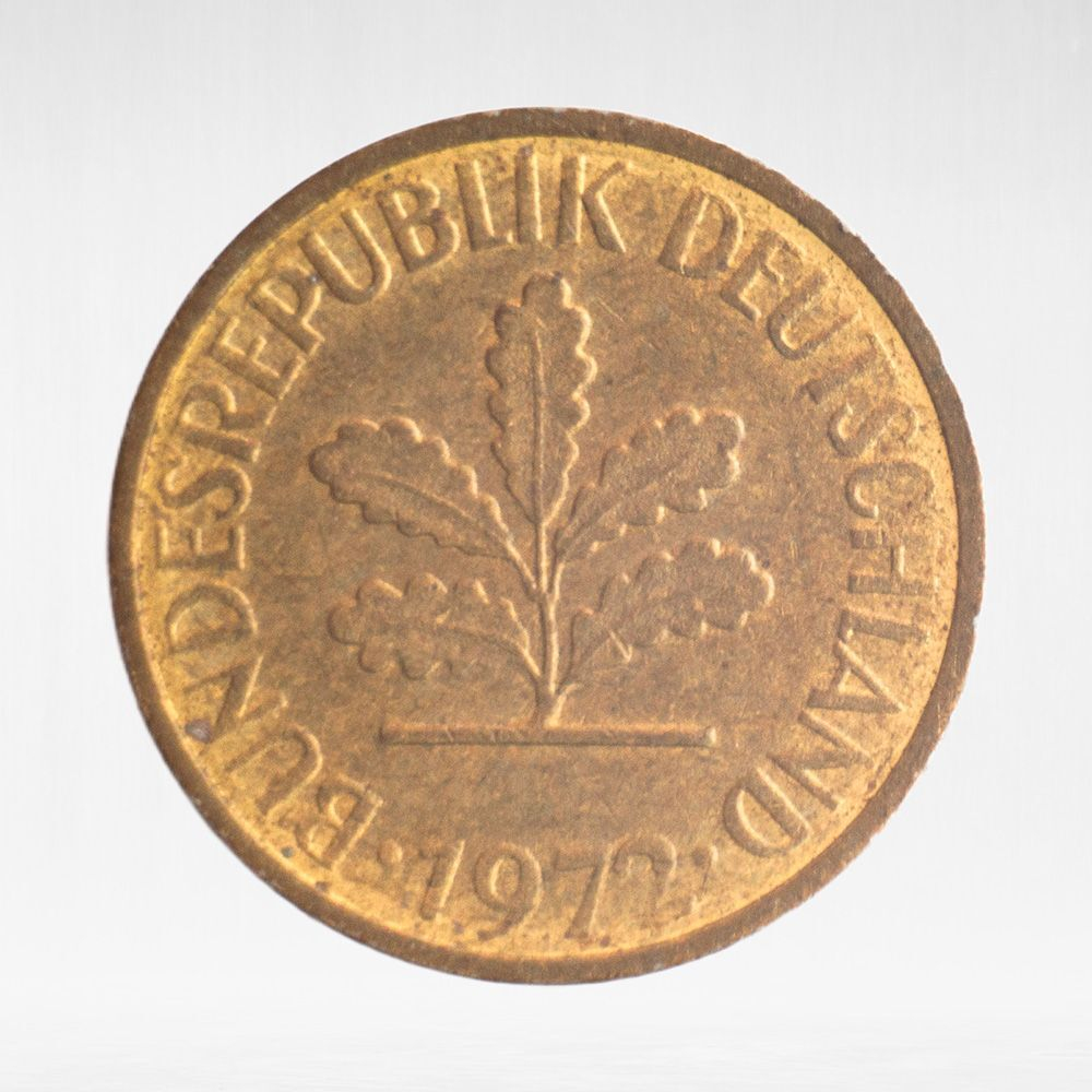 Germany, 5 Pfennigs, 1972, (Stuttgart Mint - "F"), VF