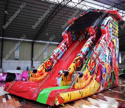 Надувная горка "Граффити", 8*4*7 м