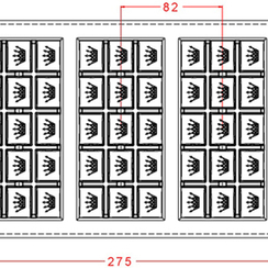 657 | Форма для шоколадных изделий (275*175 мм)
