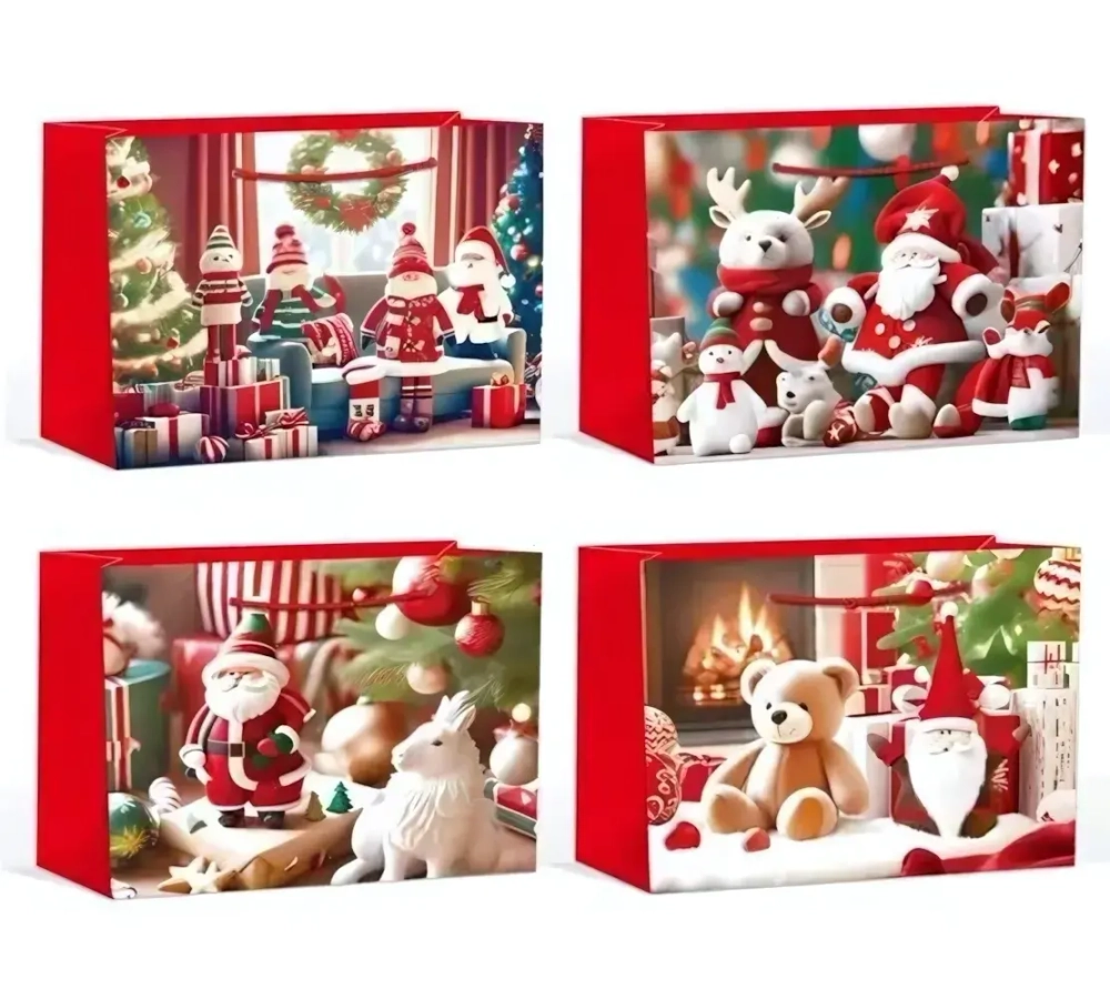 Пакет подарочный «Под шепот Рождества» 31*40*12 см, микс