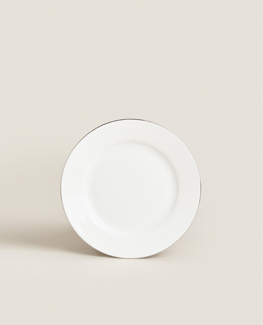Zara Home тарелка пирожковая из костяного фарфора, цвет золотой, 16.8 см