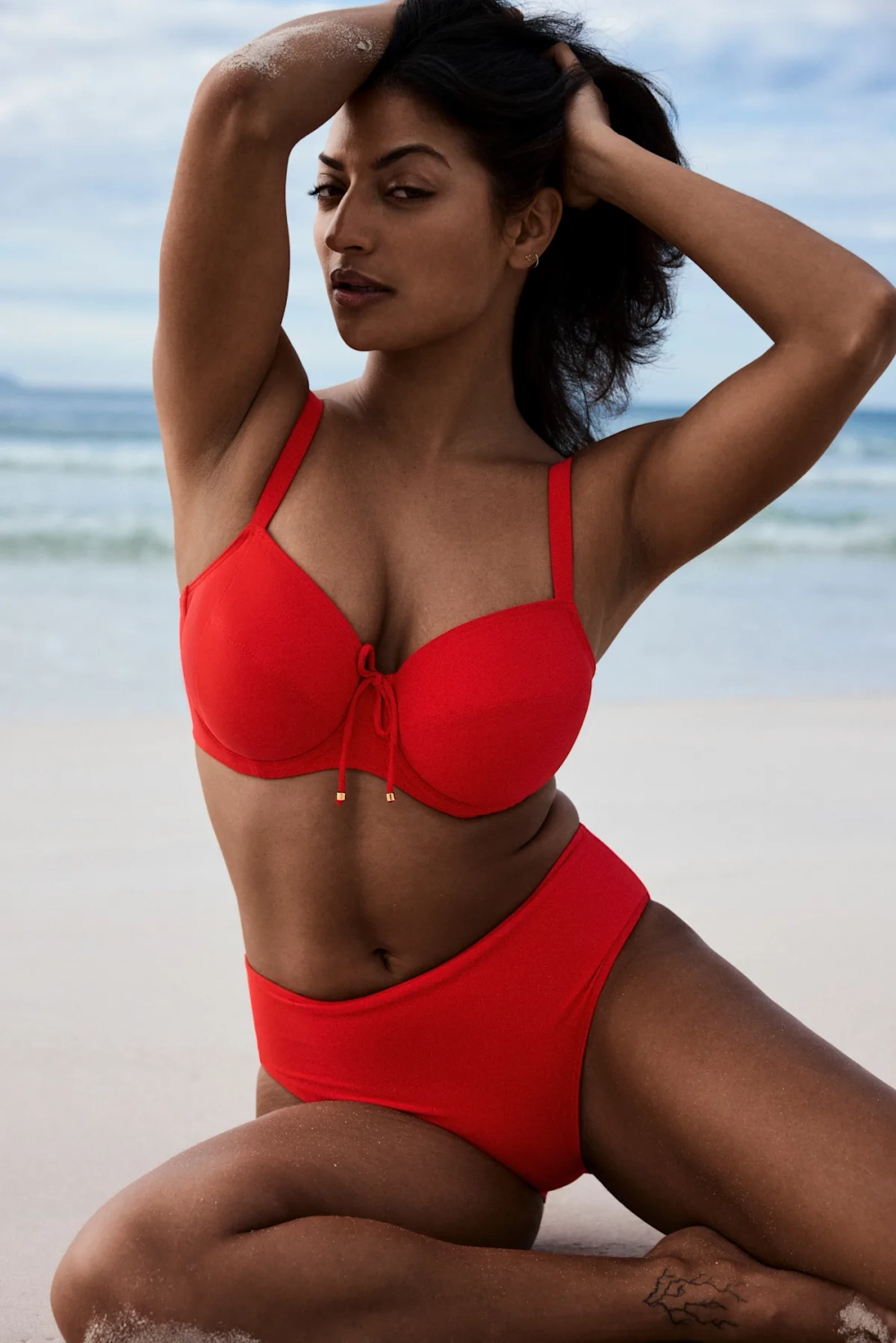 PRIMADONNA Swim Aswan Плавки бикини с высокой посадкой, красный