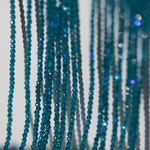 Бирюзовая шпинель синтетическая с эффектом иризации, 2мм, шар, микроогранка