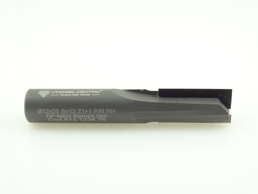 Фреза алмазная концевая для нестинга D.12x25 S.12x40 LT.70 Z=1+1DP Hdl=3.0 HW Body RH