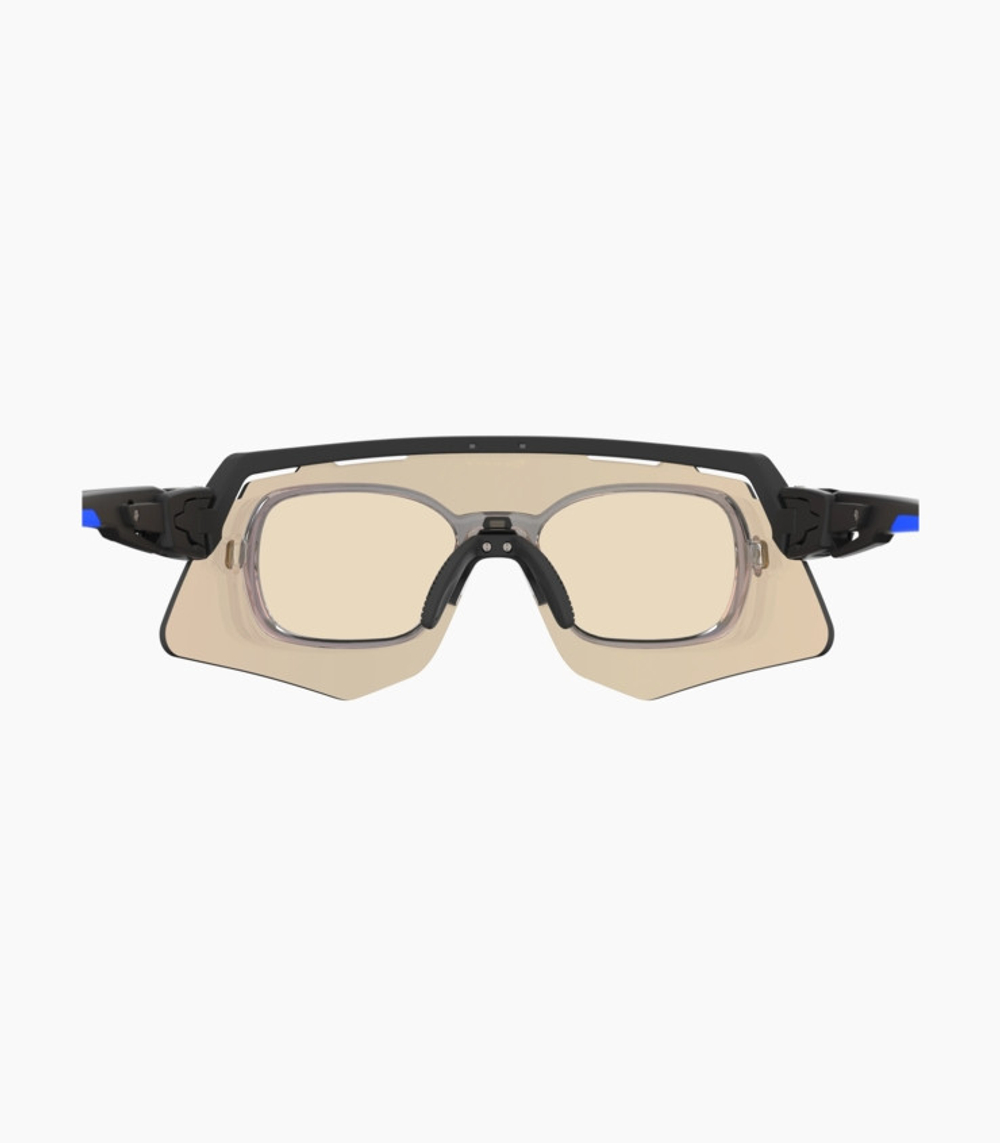 Спортивные очки с диоптриями Demetz M-Suit / Matte Black / Matte Orange V. Grey Photochromic Mirror Orange Cat.1 to 3
