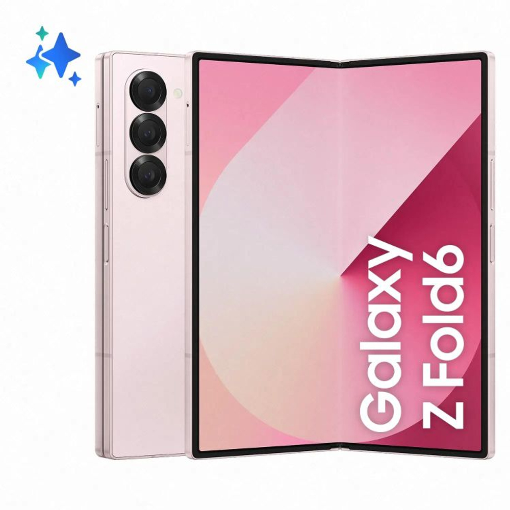 7.6" Смартфон Samsung Galaxy Z Fold 6 12/256Gb,  SM-F956B,  NFC,  AMOLED,  120Гц,  4400мAч,  розовый