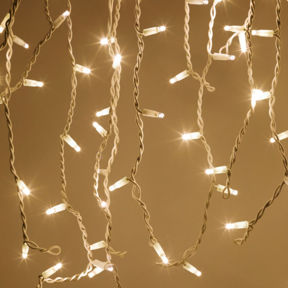 Гирлянда ЭРА ERAPS-SP1 светодиодная новогодняя занавес уличная 220 В 2*3 м тёплый белый свет 600 LED