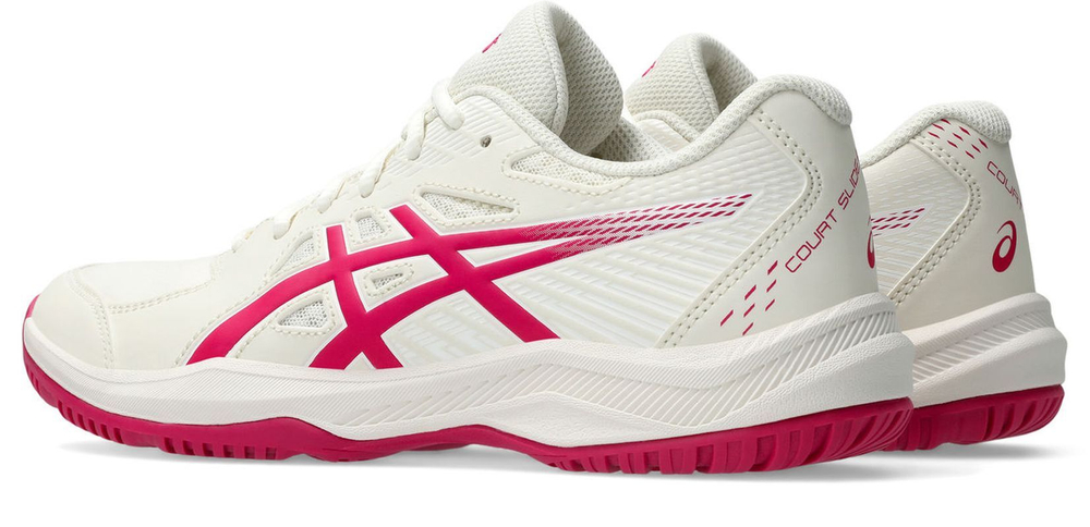Женские Кроссовки теннисные Asics Court Slide 4 - cream/bright rose