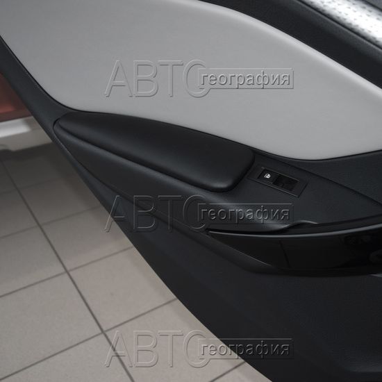 Мягкие накладки на ручки дверей Lada Vesta Cross (2019-наст. время) из экокожи