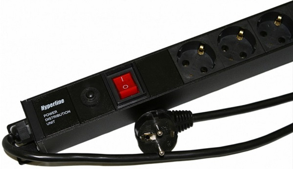 Блок розеток  Hyperline SHE-15SH-3IEC-SF-2.5EU