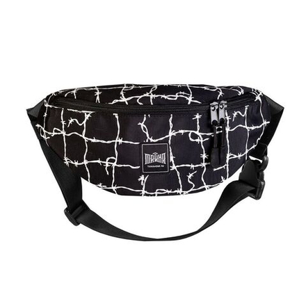 Поясная сумка Тайна Чёрная / Колючка Белая