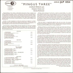 Charles Mingus, Hampton Hawes, Danny Richmond / Mingus Three (2LP)