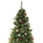 Елка «Венская» 210 см, ПВХ+Леска, ягоды и шишки (1042 веток)