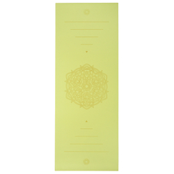 Ультрацепкий 100% каучуковый коврик для йоги Ornament Olive 185*68*0,5 см нескользящий