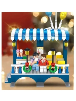 Конструктор Экскурсионный Ретро поезд 732 детали