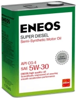Масло моторное полусинтетическое ENEOS Super Diesel CG-4 5W-30 4 л