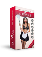 Костюм Французской горничной SM (Цвет: черный с белым)