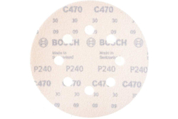 Круг шлифовальный по дереву, краске (50 шт; 125 мм; К240; 8 отверстий) Bosch 2608607830