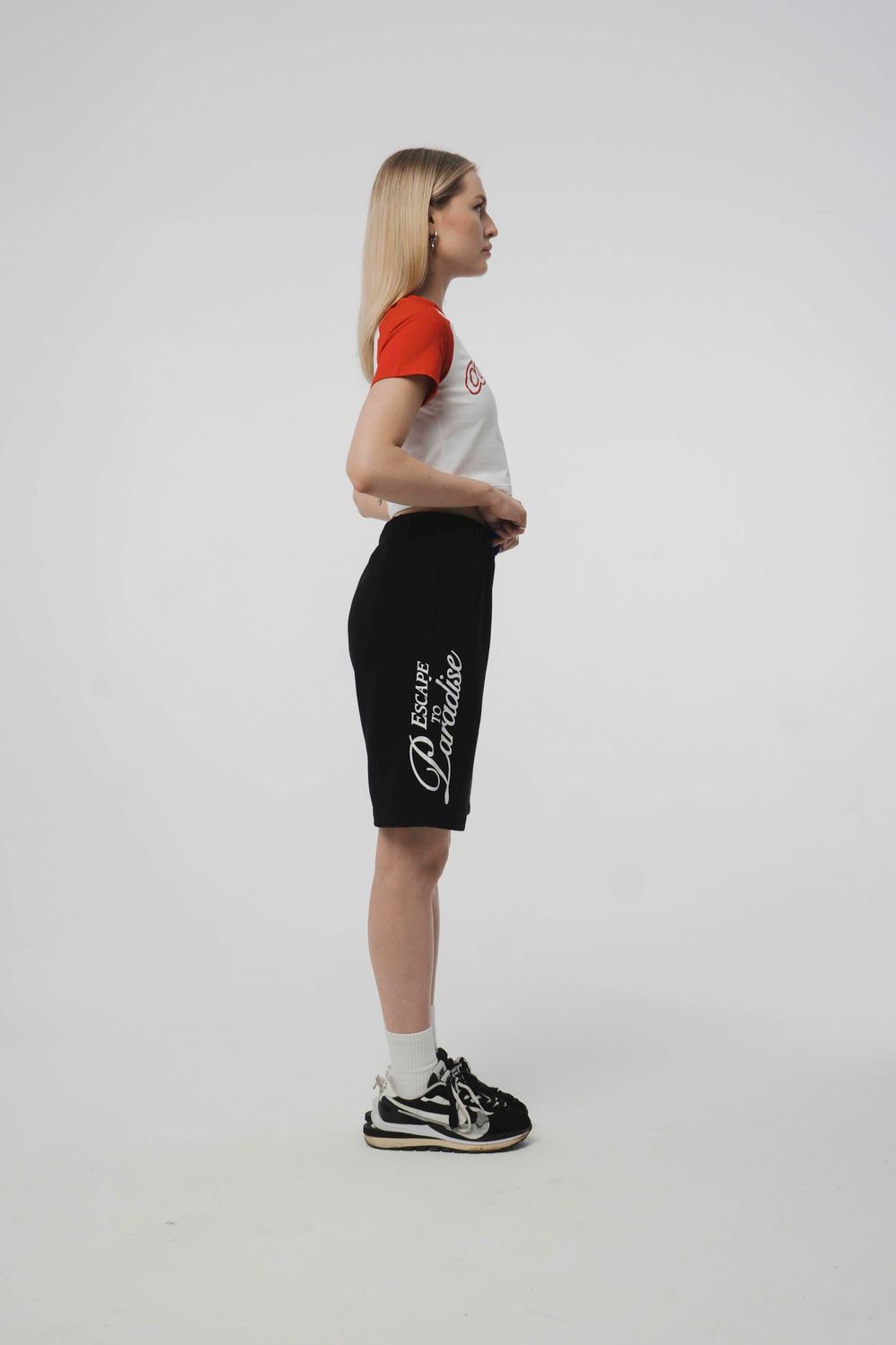 Топ-кроп "Coast Guard" Красный