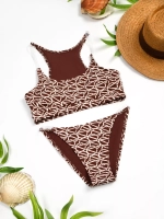 купальник раздельный 3 в 1 с топом и с 2 -мя плавками