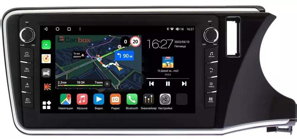 Магнитола для Honda Grace 2015-2020 (правый руль) - Canbox 9-1143 Android 10, ТОП процессор, CarPlay, 4G SIM-слот
